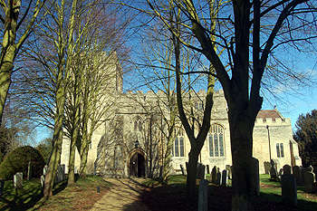 The church from the south March 2012